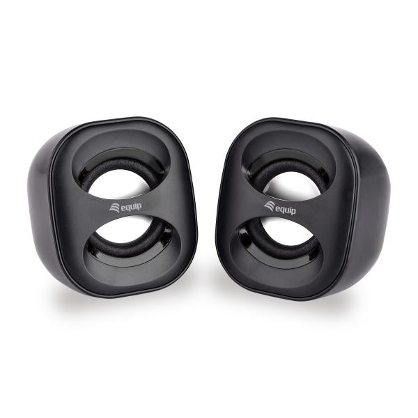 Ausrüstungsausrüstung 245330 Mini USB -Lautsprecher, 2,0 Kanäle, Kabel, 3 W, 90 20 Hz, 40 O, Schwarz