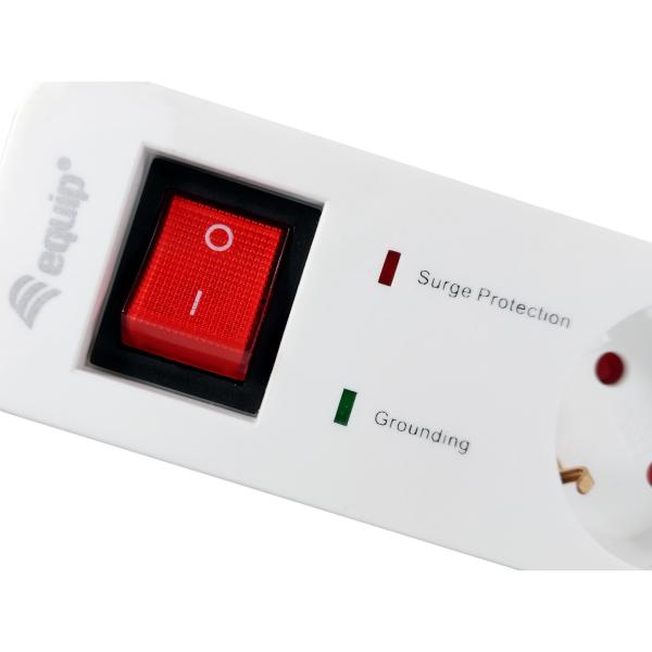 Ausrüstungsausrüstung 245554, 5-Outlet-Streifen mit 2x USB, 5x-Auslass (s) Innen-, Typ F, 1,5 mm², 1,8 m