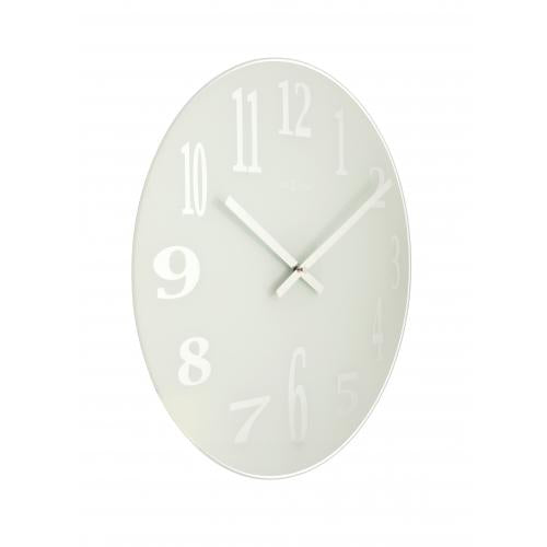 Nächste Zeit Nächstemime KLOK 2472 Mirror Glass, Ø43 cm, Wand, weiß