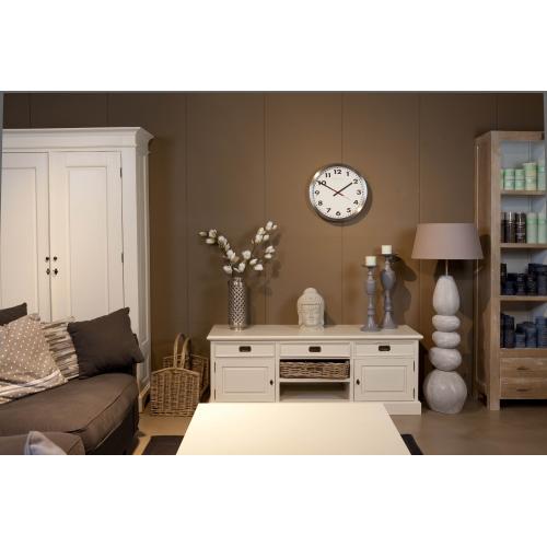 Nächste Zeit Nächstemime KLOK 2521 Arabisch, Ø33 cm, Wand, weiß