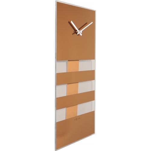 Nächste Zeit Nächstemime KLOK 2855CO BOLD STRAPES, 38x19 cm, Wand, Kupfer