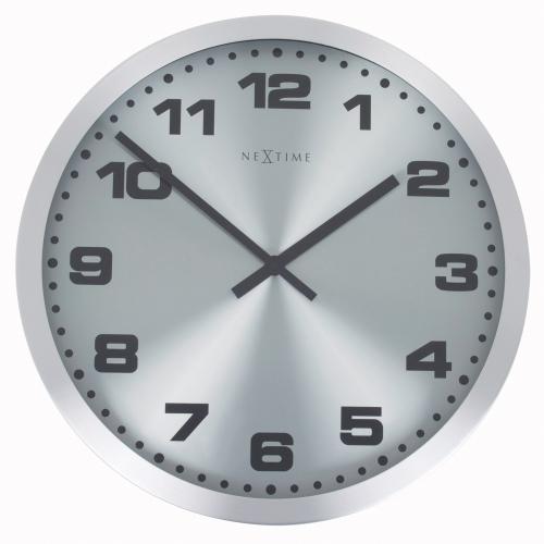 Nächste Zeit Nächstemime KLOK 2906ZW Mercure, Ø25 cm, Wand, Silber
