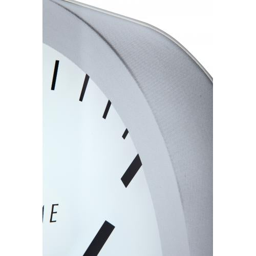 NÄCHSTEMIMMER NOCH NOTHIME KLOK 3031 STRIPE, 25x35,2 cm, Wand, weiß