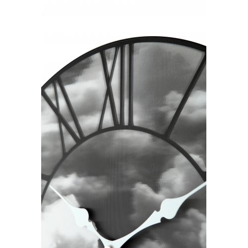 Nächste Zeit Nächste Klok 3037 Clouds, Ø39 cm, Wand, Schwarz