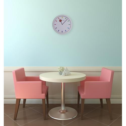 Nächste Zeit Nächstemime KLOK 3048 Farbwechsel, Ø28 cm, Wand, weißer Multi-Farben