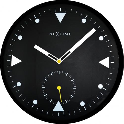 Nächste Zeit Nächstemime KLOK 3049 Seriiat Black, Ø32 cm, Wand, Schwarz