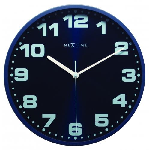 Nächste Zeit Nächstemime KLOK 3053BL Dash blau, Ø 35 cm, Wand, Blau