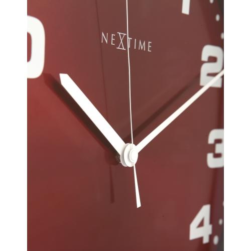 Nächste Zeit Nächstemime KLOK 3053ro Dash rot, Ø35 cm, Wand, rotes Silber