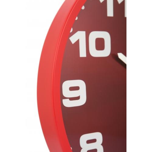 Nächste Zeit Nächstemime KLOK 3053ro Dash rot, Ø35 cm, Wand, rotes Silber