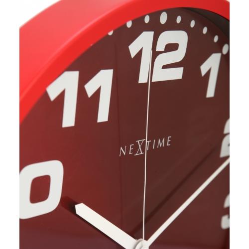 Nächste Zeit Nächstemime KLOK 3053ro Dash rot, Ø35 cm, Wand, rotes Silber