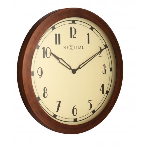 Nächste Zeit Nächstemime Klok 3057 Royal, Ø60 cm, Wand, braunes Weiß
