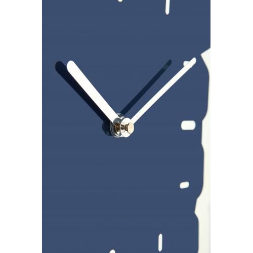 Nächste Zeit Nächste Klok 3072Bl Daumen hoch, 40,5 x 41,5 cm, Wand, blaues Silber