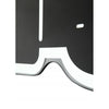 Nächste Zeit Nächstime KLOK 3072ZW Daumen hoch, 40,5 x 41.cm, Wand, schwarzes Silber