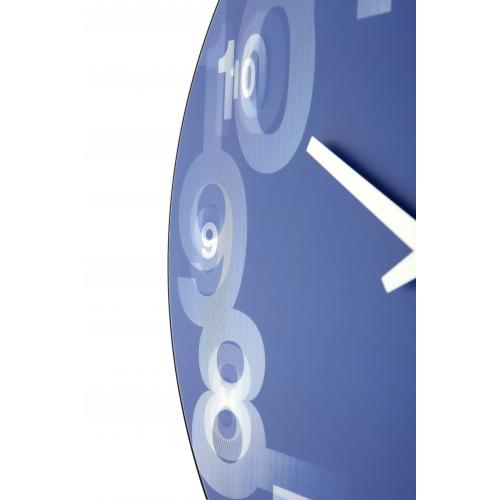 NÄCHSTEMIMMER NOTHER INTERIME KLOK 3077BL 3D, Ø39,5 cm, Wand, blau weiß
