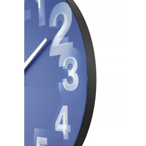 NÄCHSTEMIMMER NOTHER INTERIME KLOK 3077BL 3D, Ø39,5 cm, Wand, blau weiß