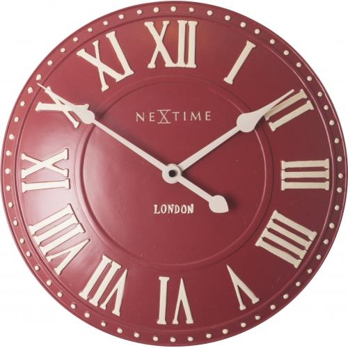 Nächste Zeit Nächstemime Klok 3083ro London Roman, Ø34,5 cm, Wand, Rotwittchen