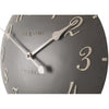 Nächste Zeit Nächste Zeit Klok 3084GS London Arabisch, Ø34,5 cm, Wand, grau weiß
