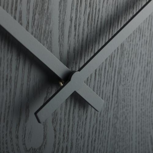 Nächste Zeit Nächste Zeit Klok 3095GS Holzholz Big, Ø52.8 cm, Wand, grau