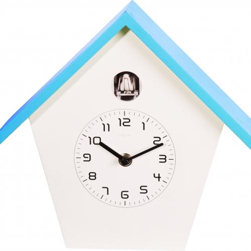 NEXTIME NEXTIME KLOK 3108BL BIRDY, 24,5 x 25,5 x 9,8 cm, Wand, blaues Weiß