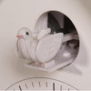 NEXTIME NEXTIME KLOK 3108BL BIRDY, 24,5 x 25,5 x 9,8 cm, Wand, blaues Weiß