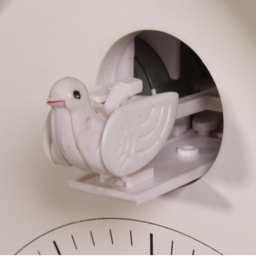 NEXTIME NEXTIME KLOK 3108BL BIRDY, 24,5 x 25,5 x 9,8 cm, Wand, blaues Weiß