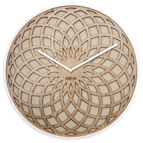 Nächste Zeit NOLETIME KLOK 3149BE SONNE GROSS, Ø50 CM, MAL, BEIGE