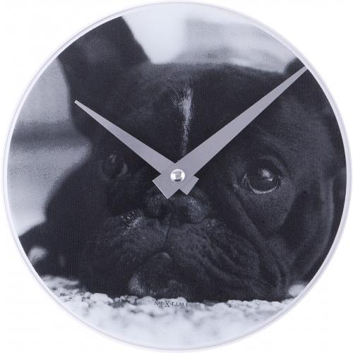 Nächste Uhr Nächste Uhr 5173 kleiner Hund, Ø20 cm, Wand, Schwarz