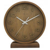 Nächste Uhr Nächste Uhr 5192GS Holz Holz klein, 22 x 20 cm, Wand, Holz, grau