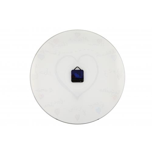 Nächste Zeit Nächstime Klok 8030 liebt dich, Ø43 cm, Wand, weiße Mehrfarbe
