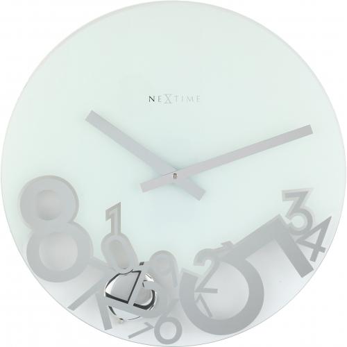 Nächste Zeit Nächstemime KLOK 8115 fiel, Ø43 cm, Wand, Silber
