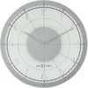 Nächste Zeit Nächstemime KLOK 8125 Fancy Round, Ø43 cm, Wand, weißes Silber