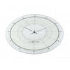 Nächste Zeit Nächstemime KLOK 8125 Fancy Round, Ø43 cm, Wand, weißes Silber