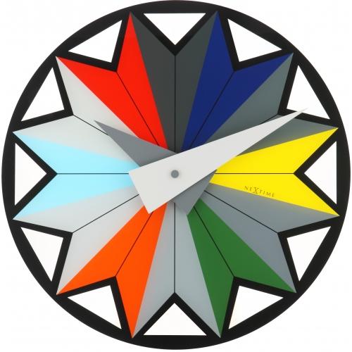 Nächste Zeit Nächstemime KLOK 8163 Zirkus, Ø43 cm, Wand, schwarzer mehrfarbiger Farben