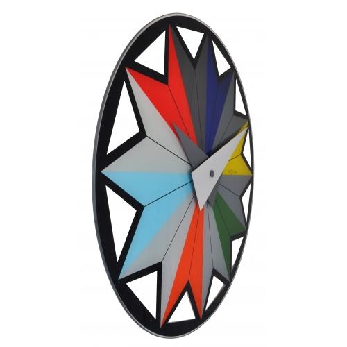 Nächste Zeit Nächstemime KLOK 8163 Zirkus, Ø43 cm, Wand, schwarzer mehrfarbiger Farben