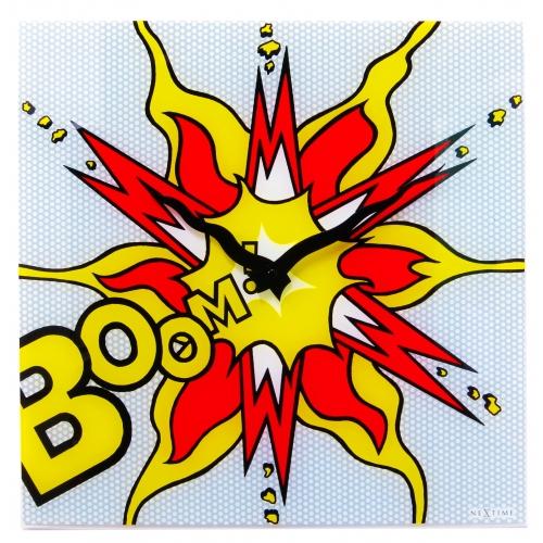 Nächste Zeit Nächstemime KLOK 8173 Boom, 43x43 cm, Wand, rotgelb weiß