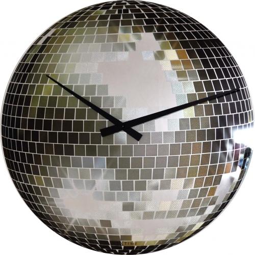 Nächste Zeit Nächstemime KLOK 8801 Kleine Disco, Ø30 cm, Wand, Silber