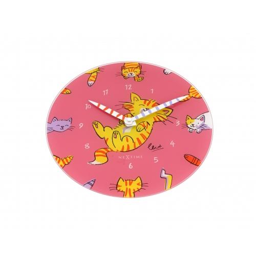 Nächste Zeit Nächstemime Klok 8810 Kitzeln Sie meinen Bauch, Ø30 cm, Wand, rosa Multi-Farben