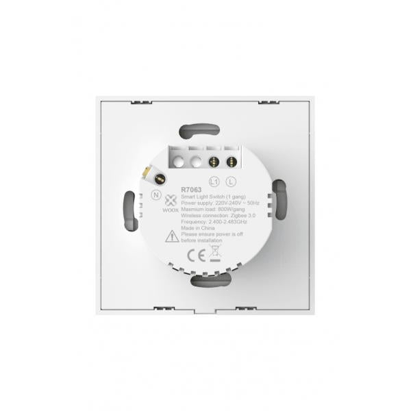 WOX WOX R7063 Wandleuchtenschalter, WiFi 2,4 GHz, Schuko, <= 800W, 10-30 m, weiß