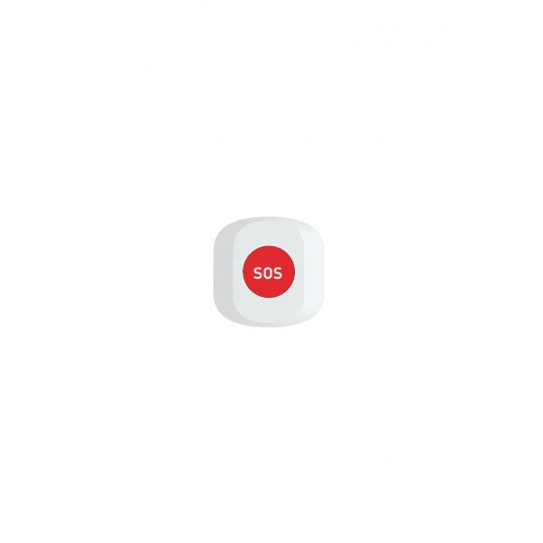 WOX WOX R7052 SOS -Taste, WLAN 2,4 GHz, Zigbee 3.0, Amazon Alexa Google Assistant, 30m, Weiß