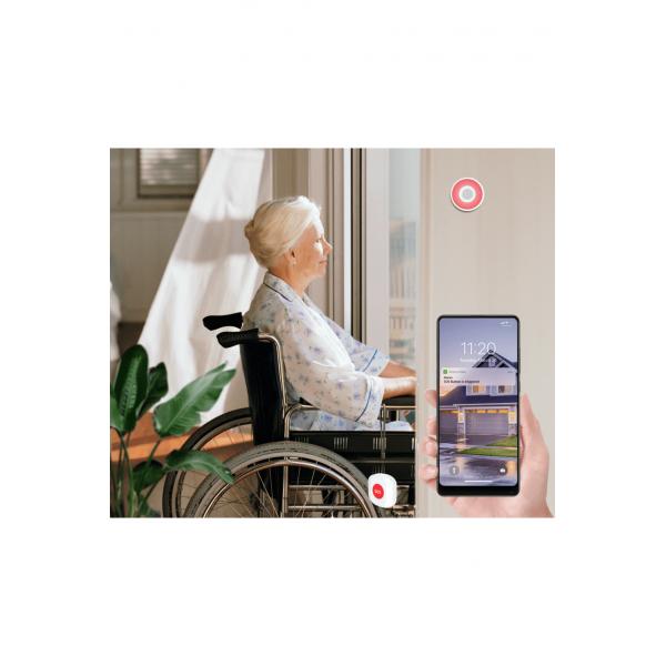 WOX WOX R7052 SOS -Taste, WLAN 2,4 GHz, Zigbee 3.0, Amazon Alexa Google Assistant, 30m, Weiß