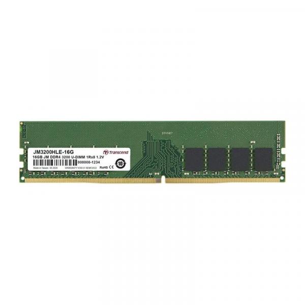 Transcend Transcend JM3200HLE-16G Jetram, 16 GB, DDR4 3200 MHz, U-DIMM, 1RX8, 2GX8, CL22, 1,2 V