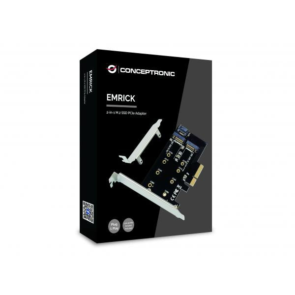 Concepttronic Concepttronic EMRICK05B M.2 NVME SSD -Adapter, PCIe 3.0, M.2, Passiv, China, 32 Gbit s