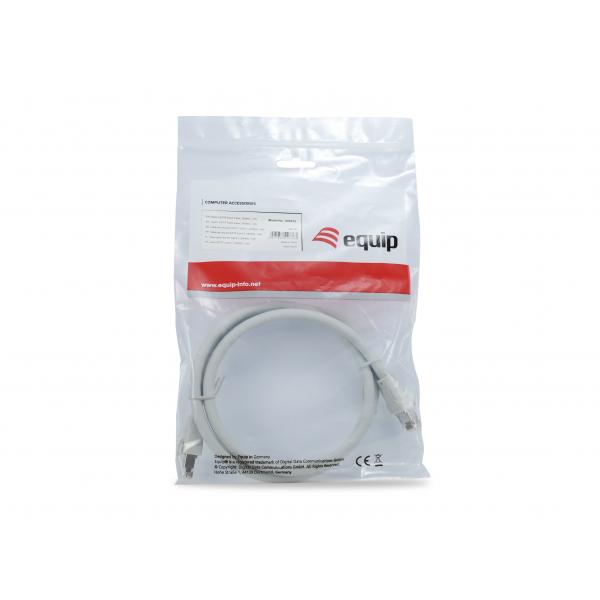 Ausrüstungsausrüstung 608010 Patch-Kabel, CAT8.1, S FTP (S-STP) RJ-45, RJ-45, Grau, 1 m