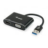 Ausrüstungsausrüstung 133386 USB an HDMI VGA-Adapter, USB 3.2 Gen 1 Typ-A, HDMI-Ausgang, 1920 x 1080 Pixel