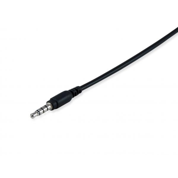 Ausrüstungsausrüstung 245302 Chat-Headset, 3,5 mm, Kopfband, nennt Musik, Binaural, Rotary, Schwarz