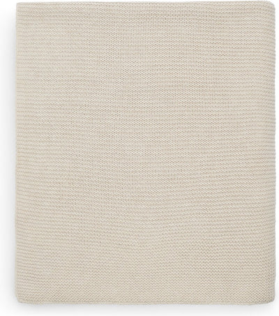 Jollein Babydecke für Kinderbett 100 x 150 cm – Grundstrick – Nougat