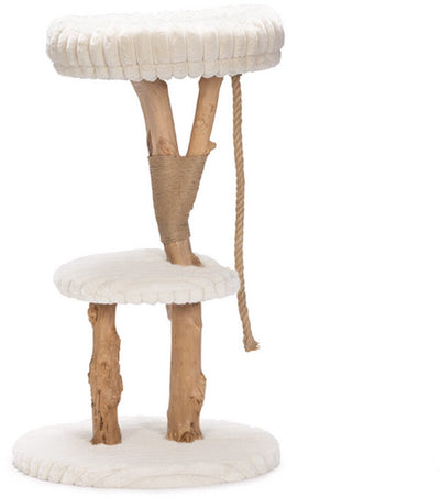 Entworfen von Lotte Reya – Kratzbaum – Holz – Creme – 60 x 60 x 103 cm