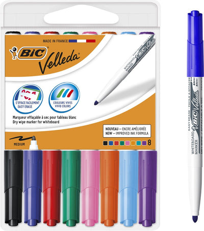BIC Velleda Whiteboard Marker, 8st.