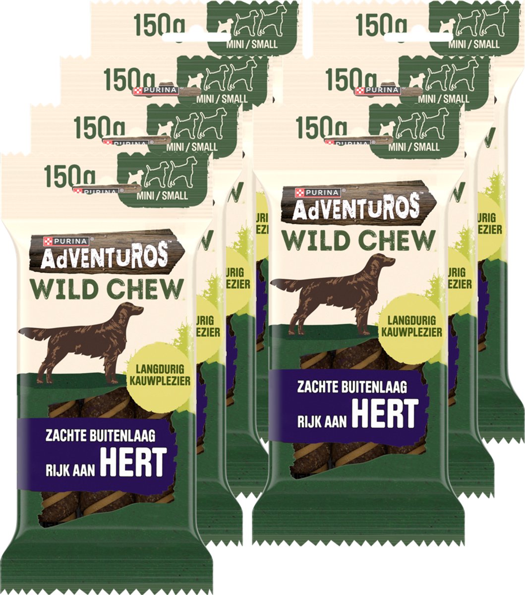 Adventuros Wild Kausnack klein - Hundesnacks - Hirsch - 7 x 150 g