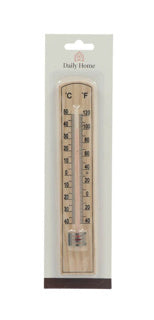 Daily Home Raumthermometer Holz 20 cm | 12 Stück